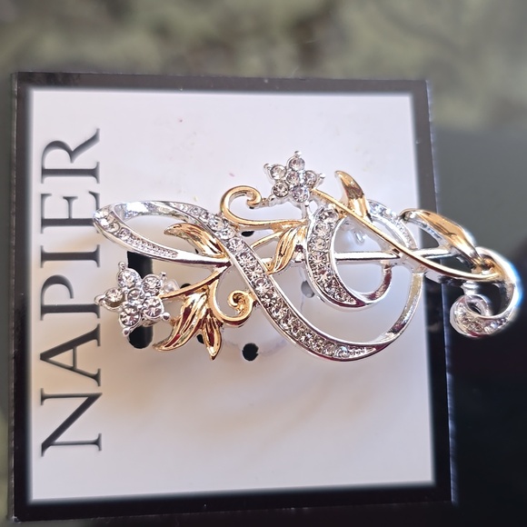 NAPIER BRAND WOMEN'S FASHION MUSIC NOTE BROOCH/PIN - Picture 13 of 13